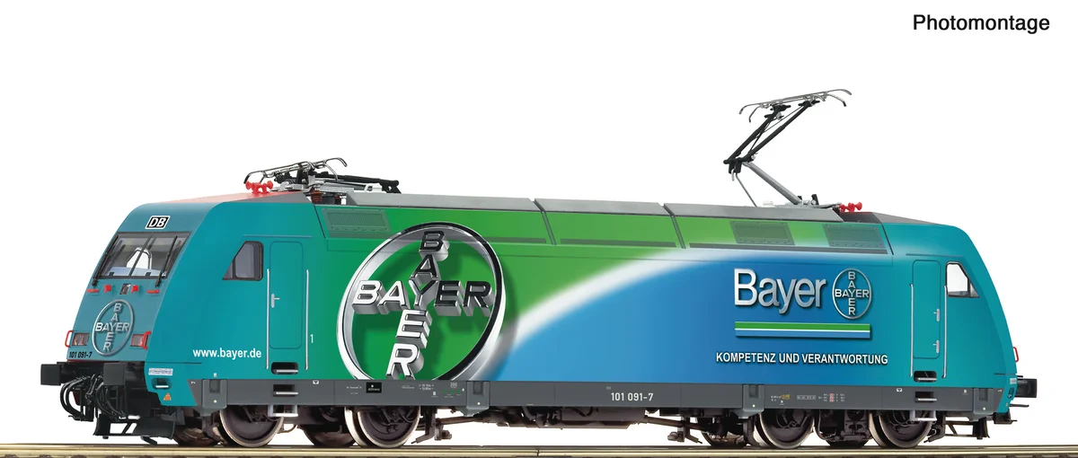 7500224 - Elektrische locomotief 101 091-7, reclame-uitvoering Bayer / Starlight Express (ROCO)